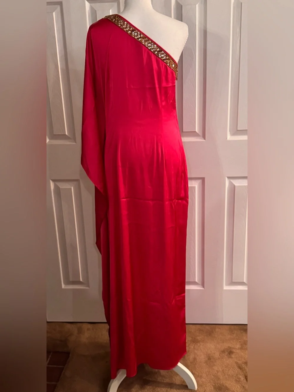 NICOBLU - ISADORA ONE-SHOULDER GOWN WITH EMBELLISHMENT